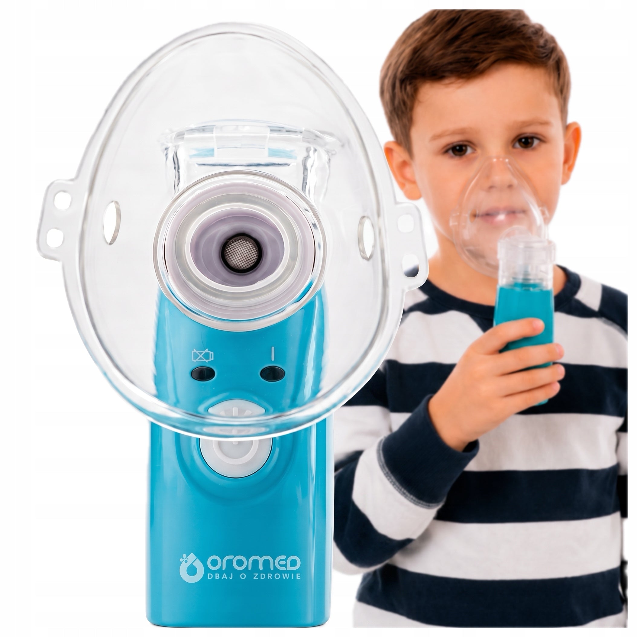 Portable Nebulizer Inhaler MESH Ultrasonic Kids + Power Supply Quiet
