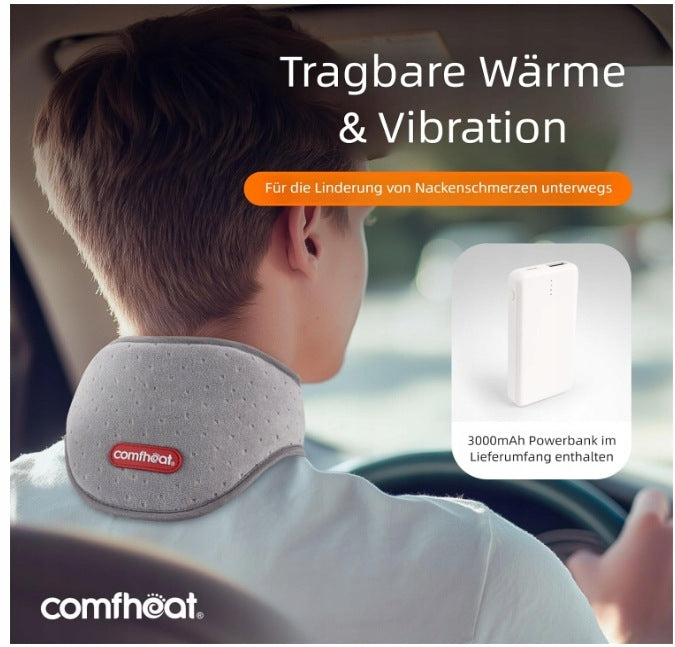 Portable Neck Heating Pad Vibration Massage Pain Relief Manufacturer code 5904133231841