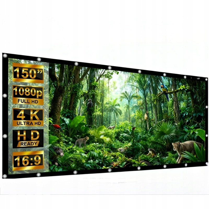 Portable Projection Screen 150'' 16:9 330x187cm easy installation Manufacturer code MC-167