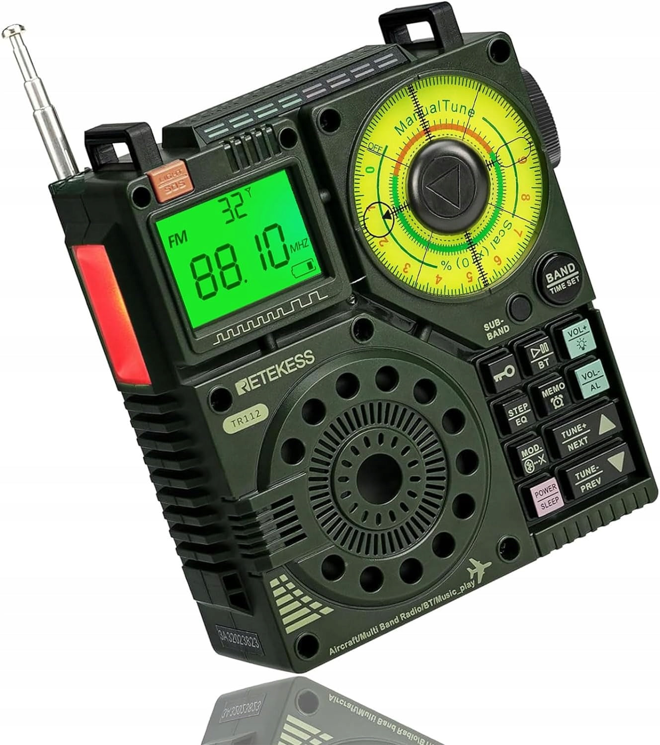 Portable Radio Retekess,5W, Ideal for Hiking FM AIR Band Radio