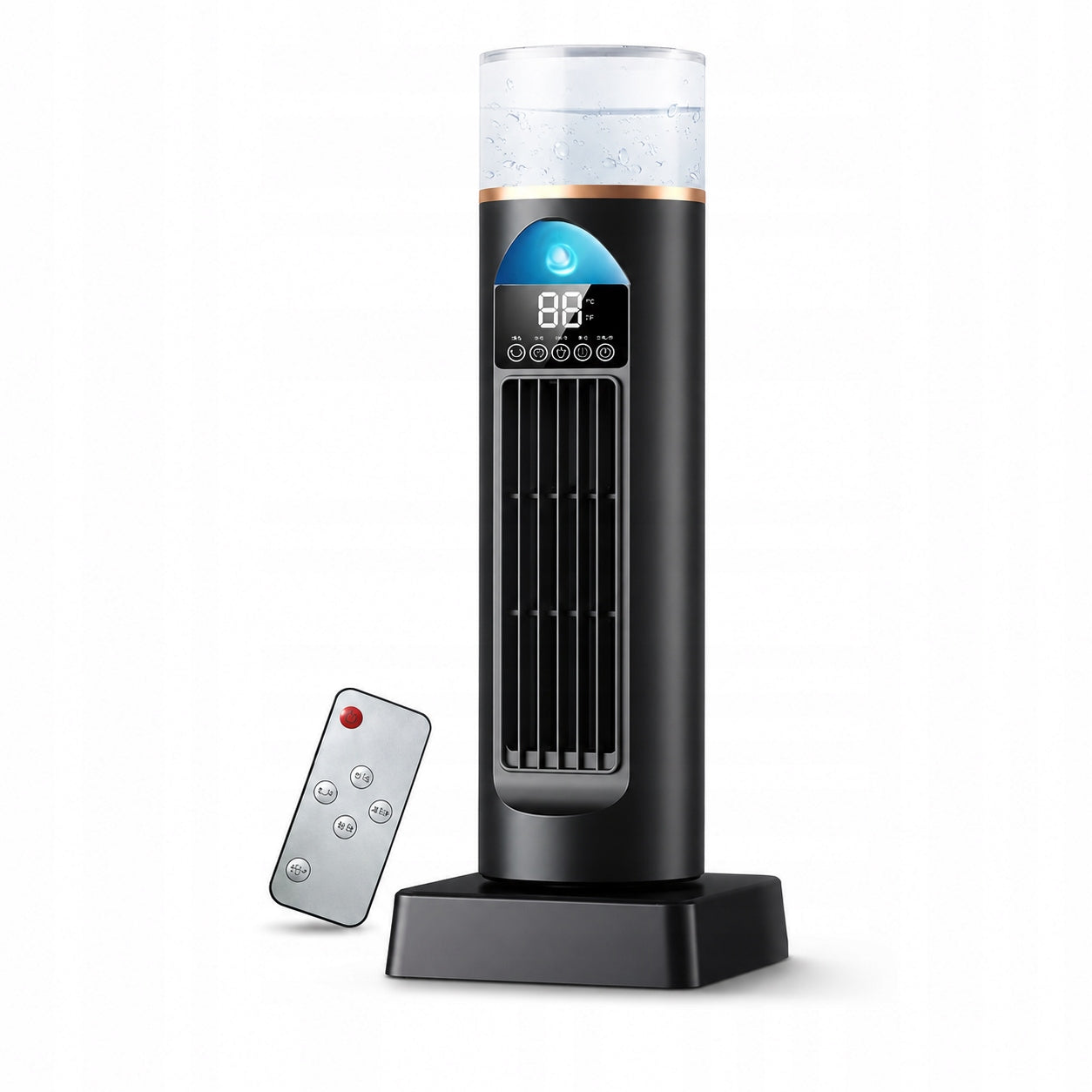 Portable Tower Air Cooler Fan with Remote, Humidifier,