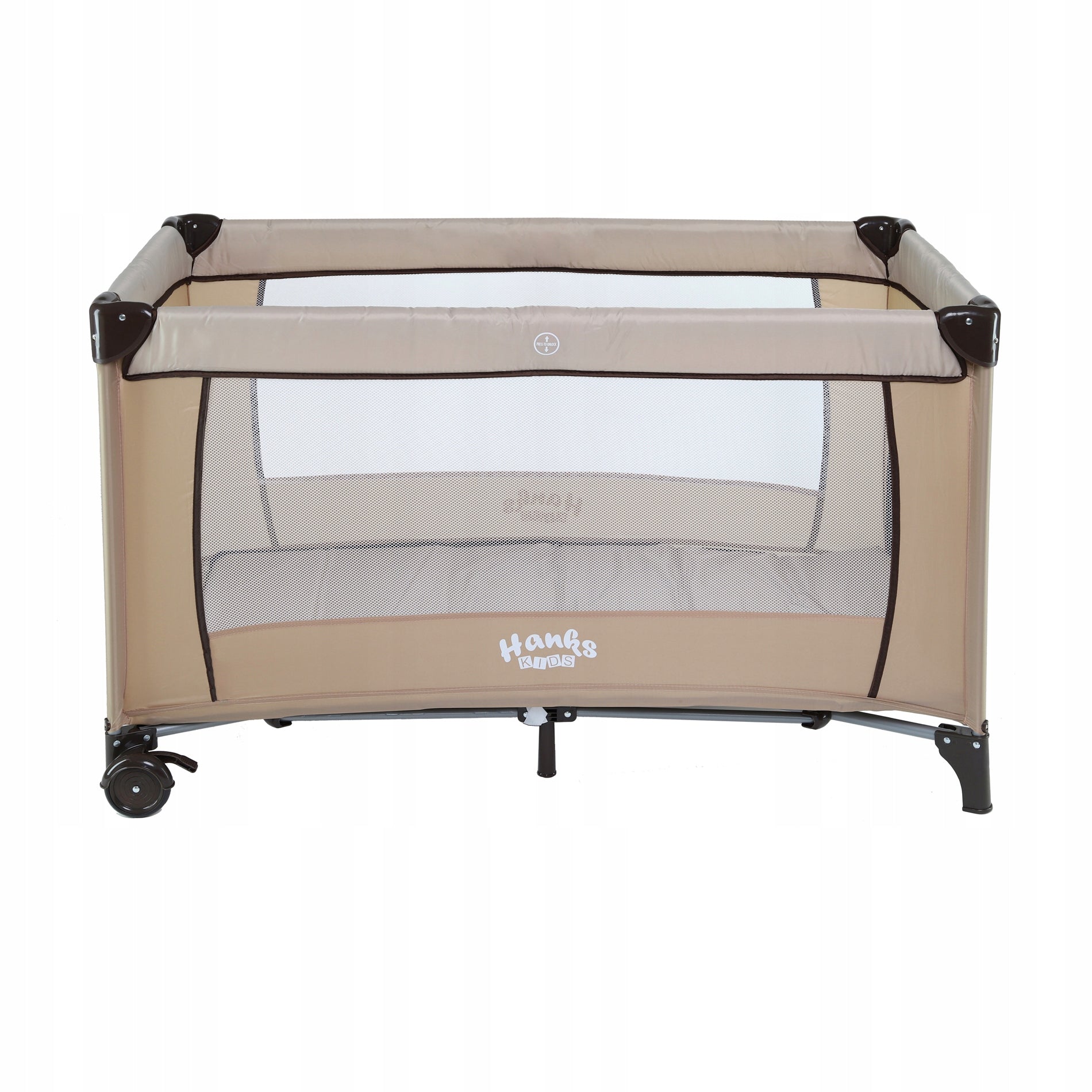 Portable Travel Cot Folding Travel Playpen Accessories Beige 2in1 Manufacturer code PP-TYPEB BEIGE