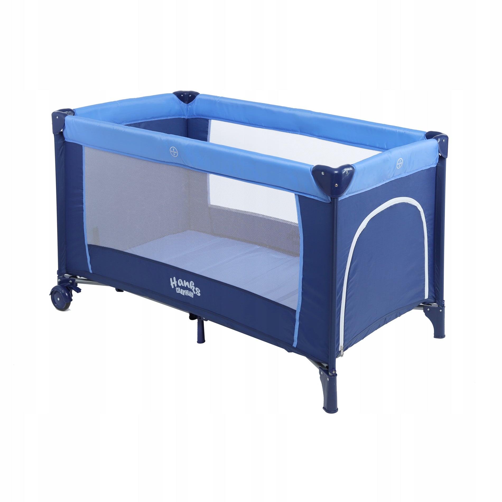 Portable Travel Cot Folding Travel Playpen Akcesoria blue Packaging status original