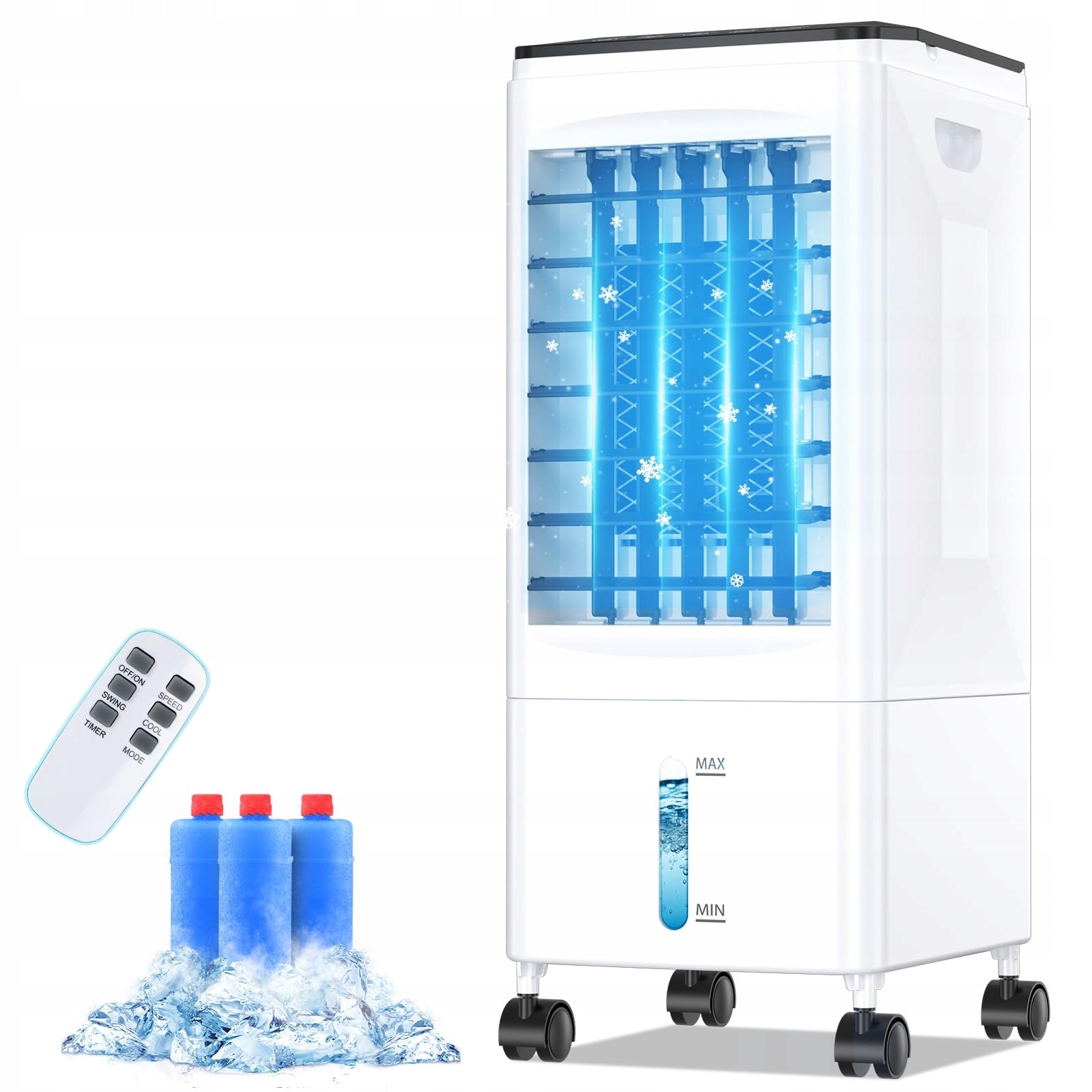 Portable Water Air Conditioner 60W Energy Saving With Timer And Tank 5.5L