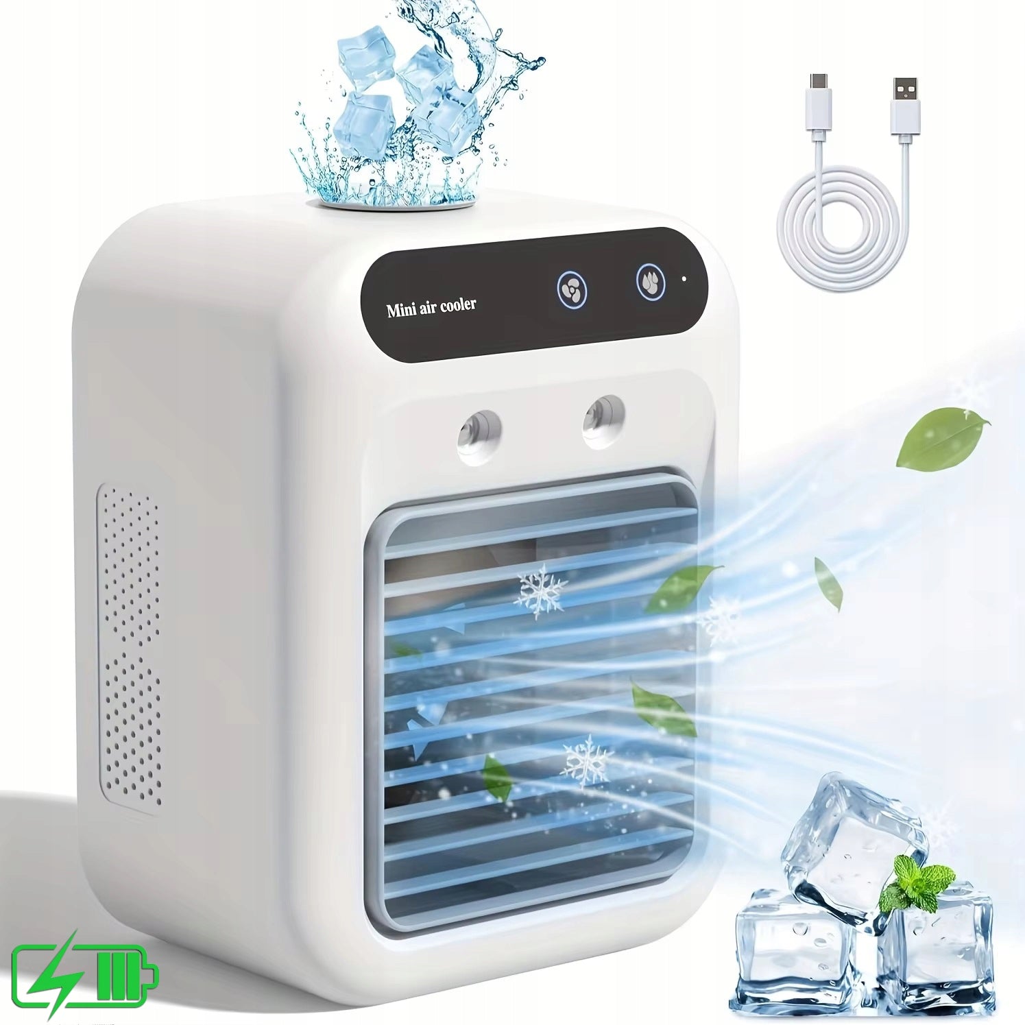 Portable air conditioner 25 W USB white Manufacturer code KLIMATYZATOR Mini Air Cooler