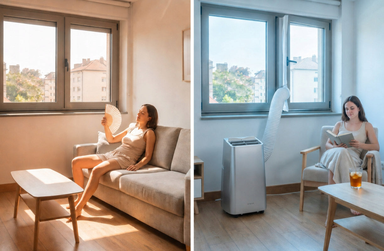 Portable air conditioner 5in1 FERSK VIND 2 40m² heating, dehumidifies 3,52kW, HEPA Cooling power 3520 W