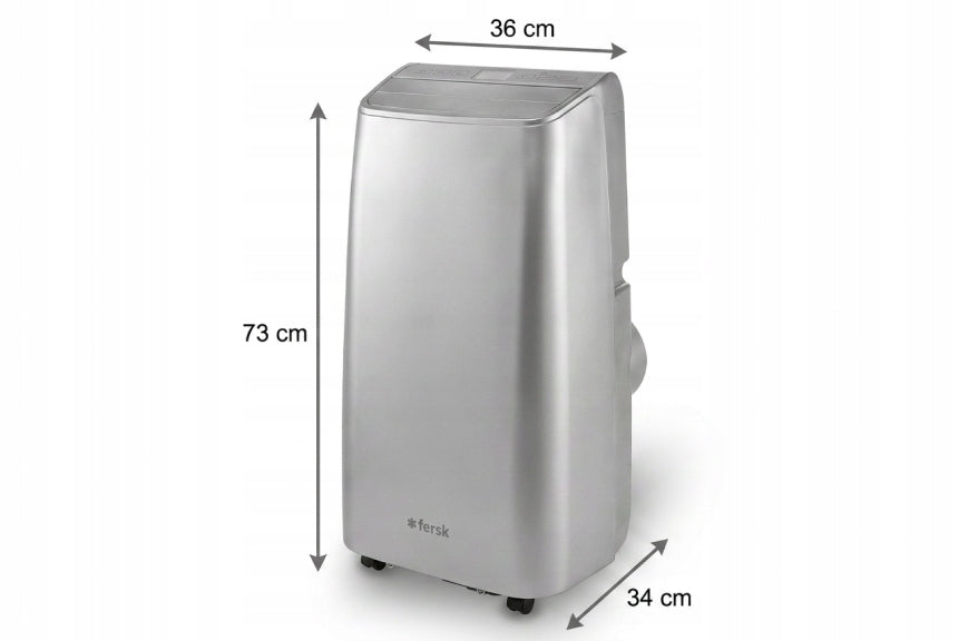 Portable air conditioner 5in1 FERSK VIND 2 40m² heating, dehumidifies 3,52kW, HEPA Energy class - cooling A