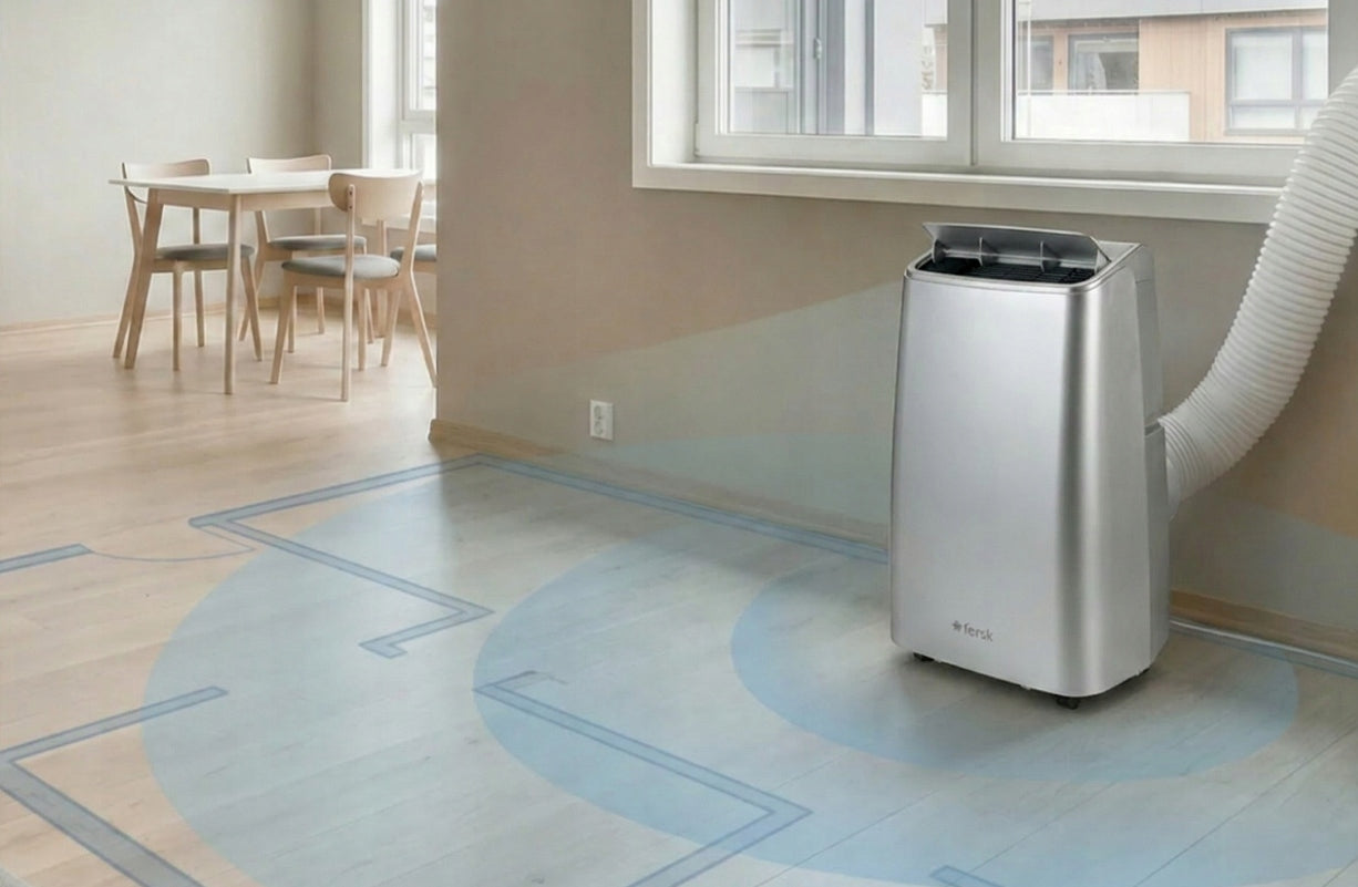 Portable air conditioner 5in1 FERSK VIND 2 40m² heating, dehumidifies 3,52kW, HEPA Heating power 3300 W