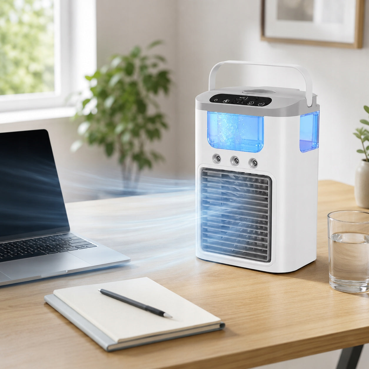 Portable air conditioner,600 ml,Rechargeable ,3 speeds, 60°Oscillation Brand no brand