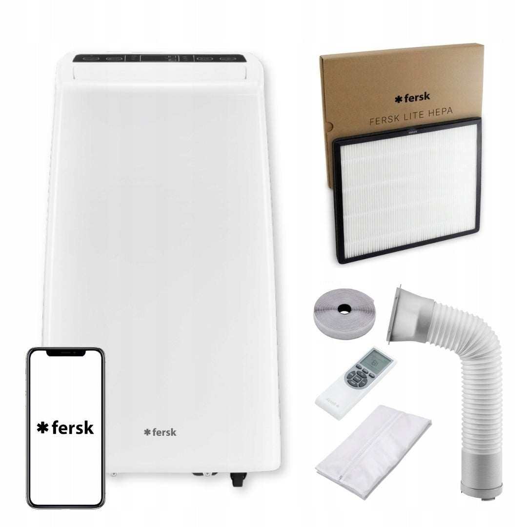 Portable air conditioner FERSK LITE 4in1 2,6kW 26m² gasket + HEPA