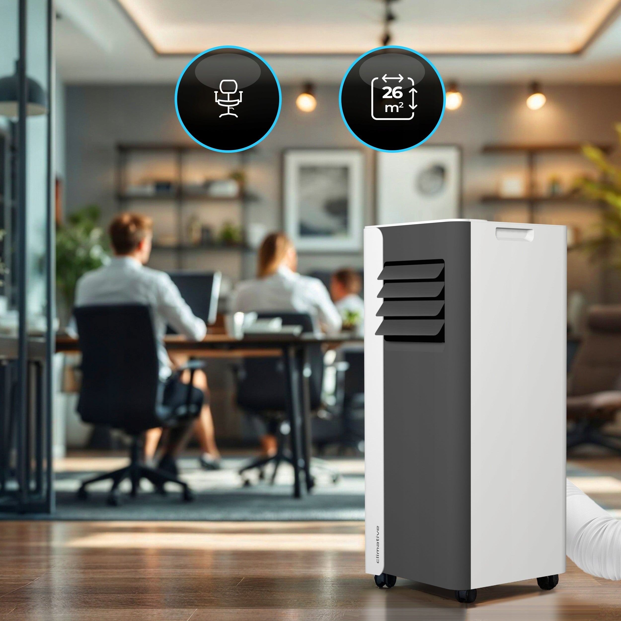 Portable air conditioner MINI 2,6 kW small quiet WiFi 26 m2 dehumidifier gasket EAN (GTIN) 5905204696194