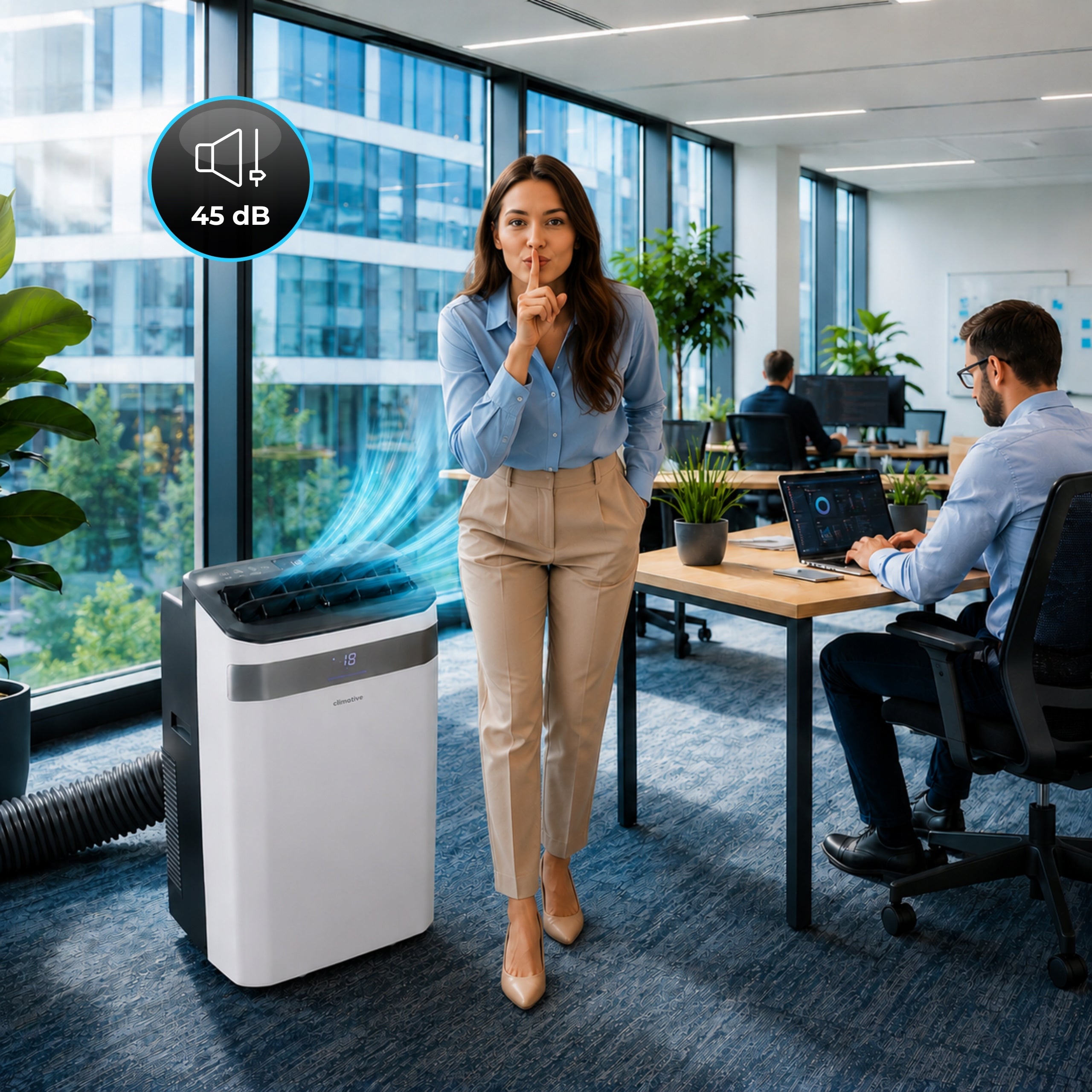 Portable air conditioner QUIET Climative SILENT+4,1kW+WiFi+4in1+HEATING Packaging status original