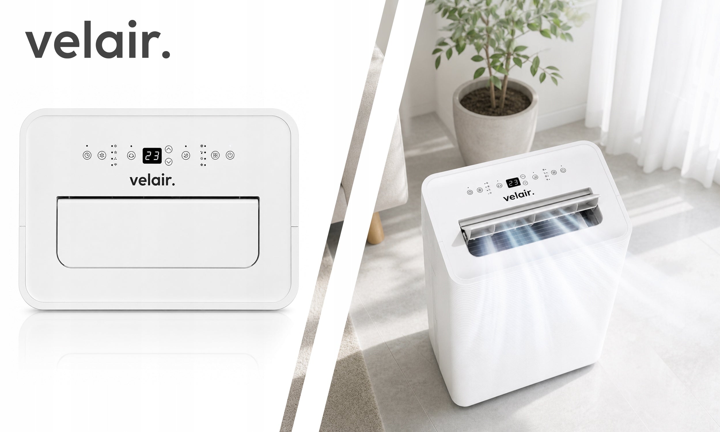 Portable air conditioner VELAIR OPTI MAX 4,1kW 4in1 WiFi dehumidifier 60l/24h Packaging status original