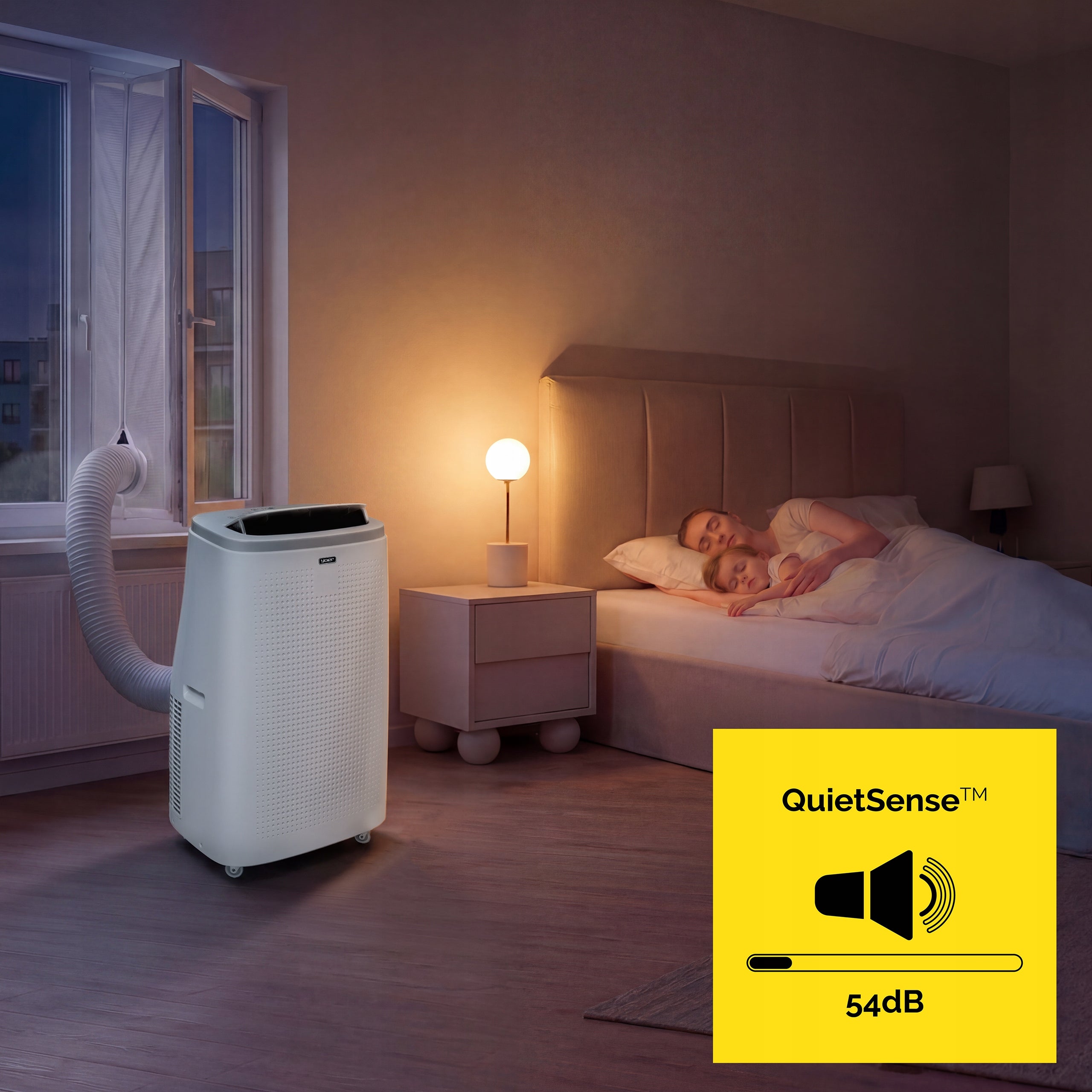 Portable air conditioner Yoer Quiet 4,7kW 75m2 WiFi Dehumidifier 80L Heating function Brand Yoer