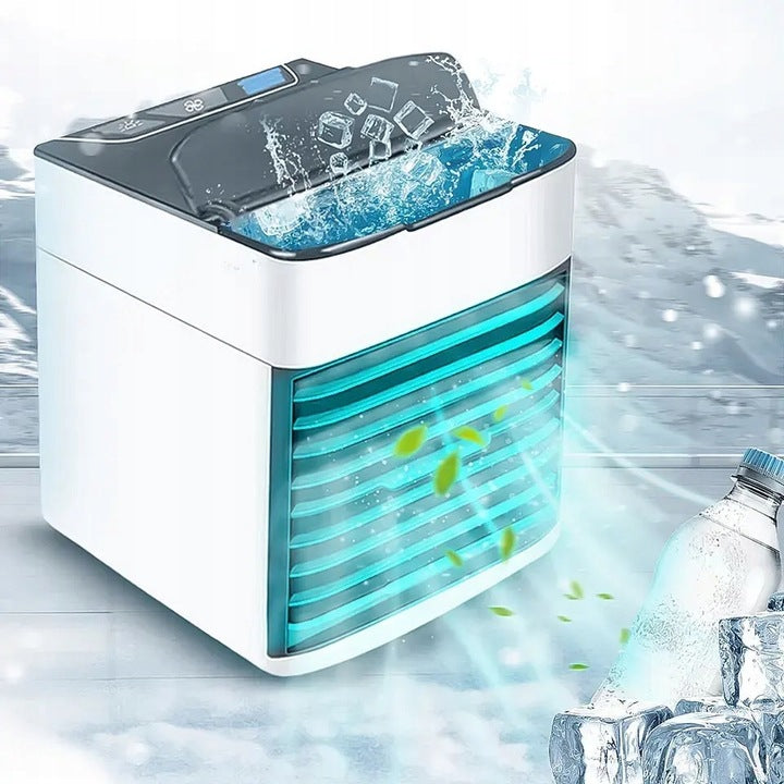 Portable air conditioner small 3in1 for water and ice white