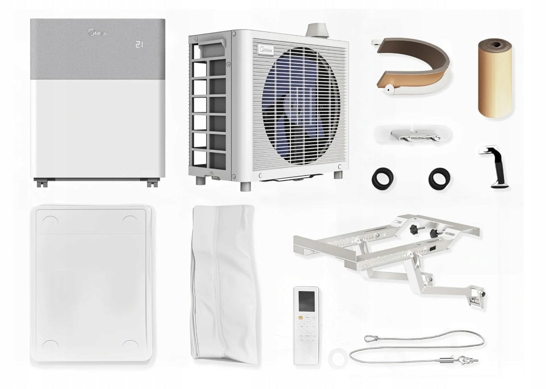 Portable air conditioner with heat pump 3,5 kW MIDEA PortaSplit 3.5 kW MMCS Packaging status original