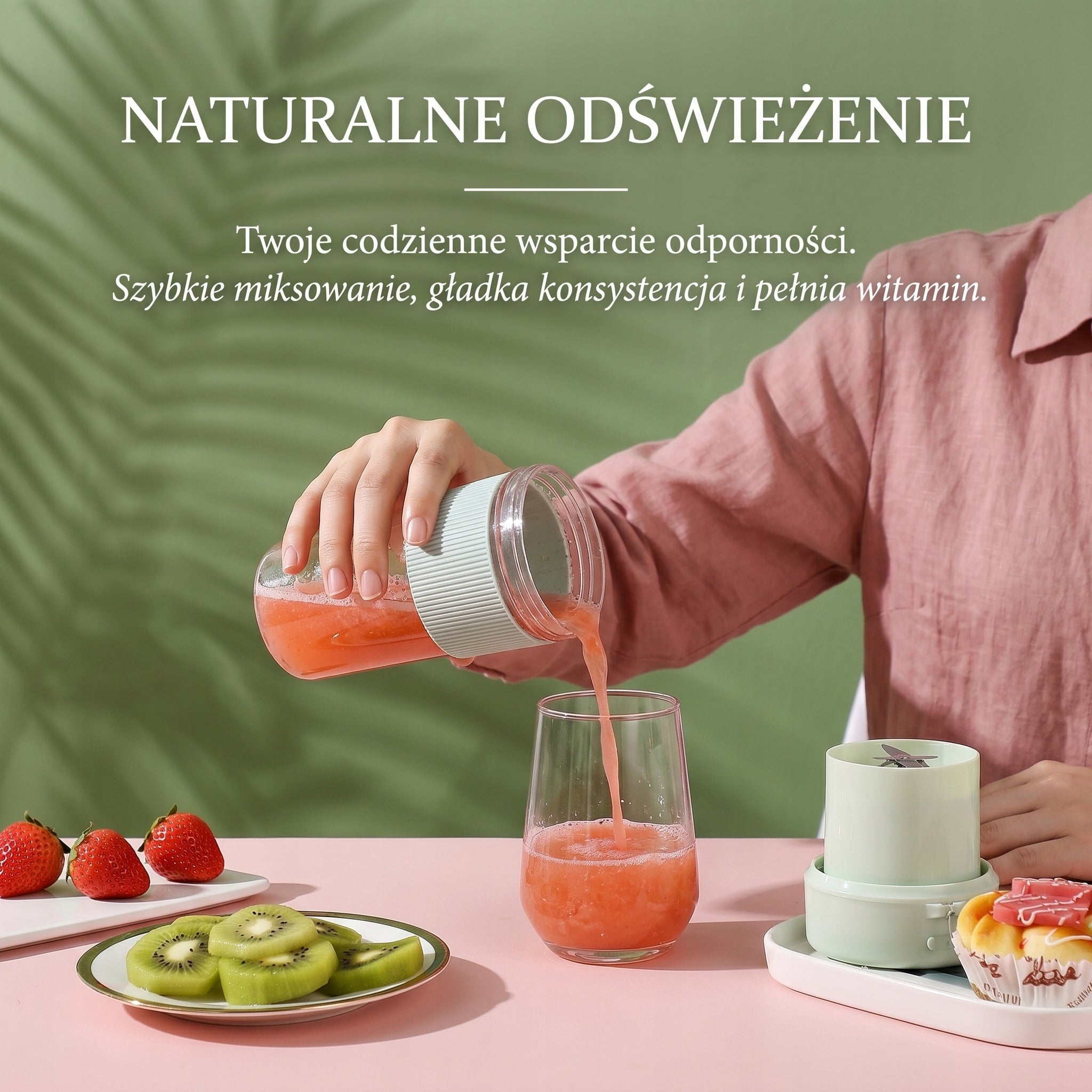 Portable blender for smoothies and smoothies with shut-off protection Packaging status original