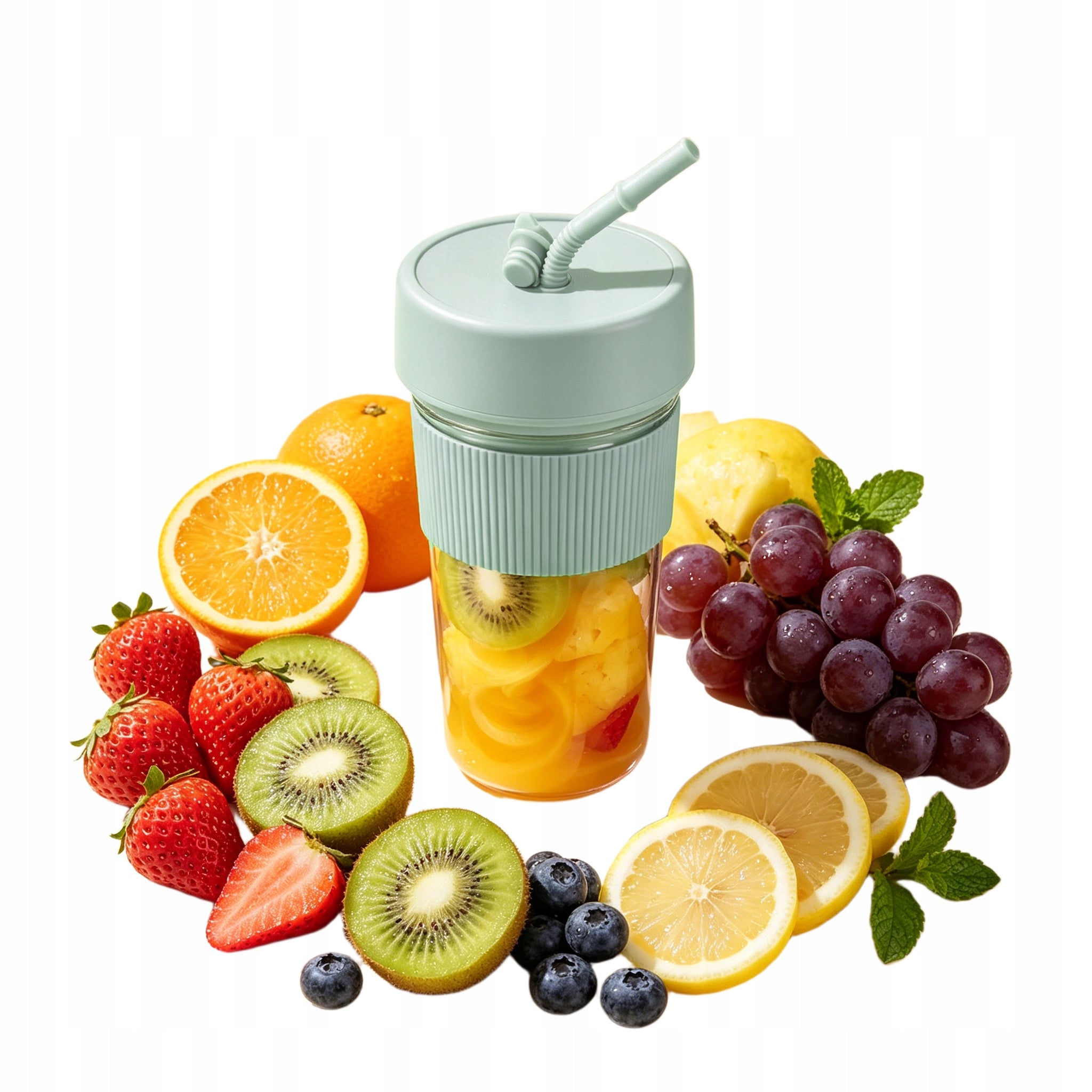 Portable blender for smoothies and smoothies with shut-off protection