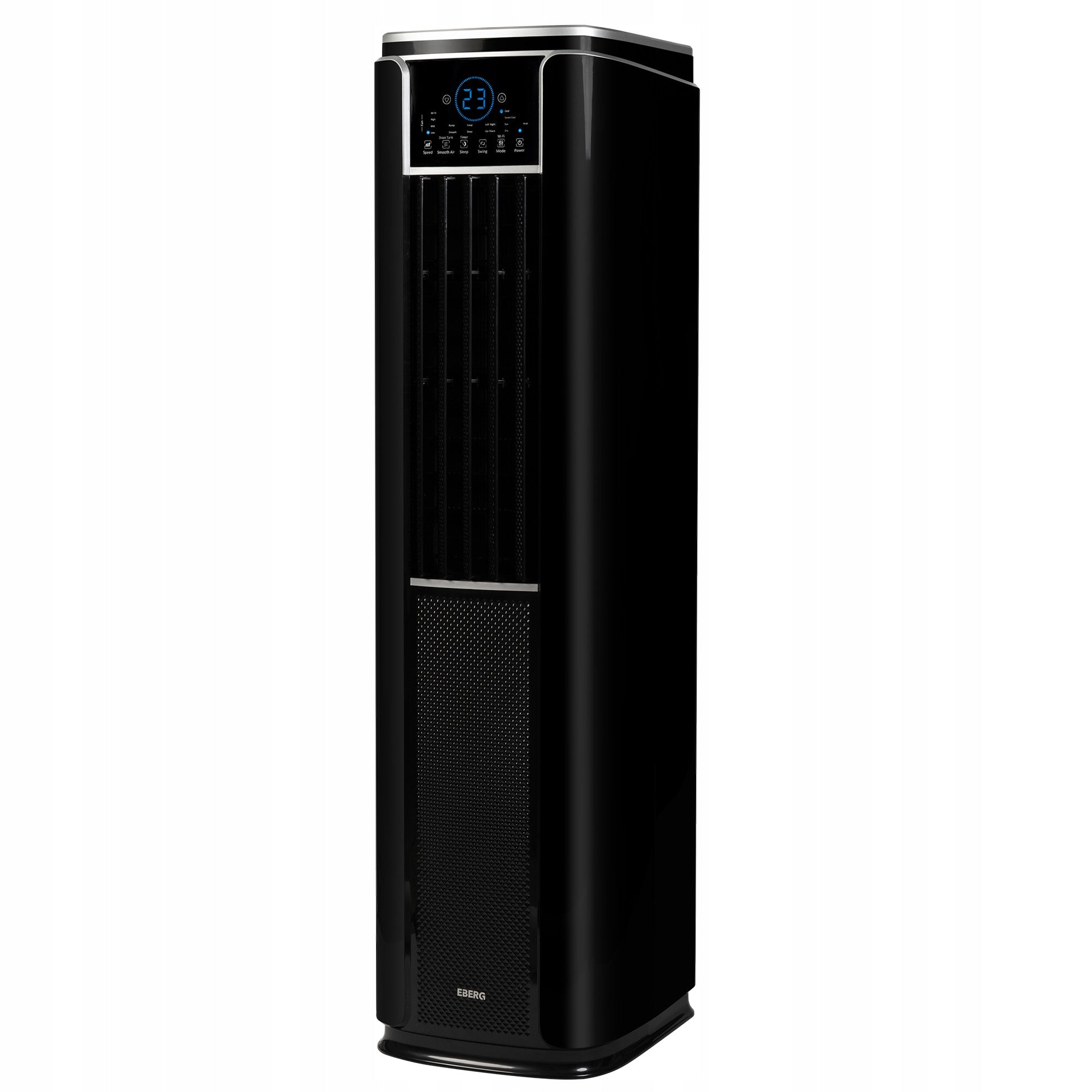 Portable column air conditioner EBERG ACROS 4,7kW 4in1 WiFi heating function Manufacturer code EBERG ACROS 4,7 Klimatyzator kolumnowy czarny