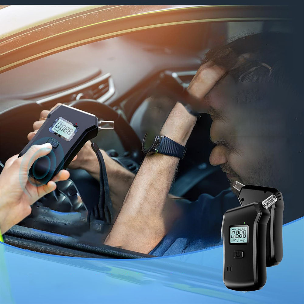 Portable electrochemical breathalyzer Breathalyzer with digital LCD display Model ACT2600