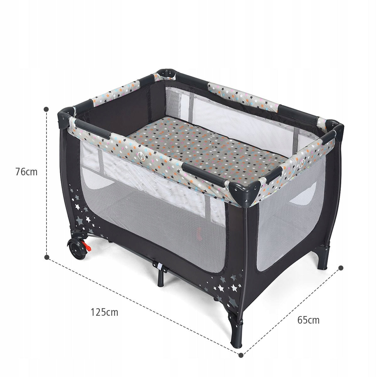 Portable playpen Folding playpen for children 125x65x76cm Medical device no
