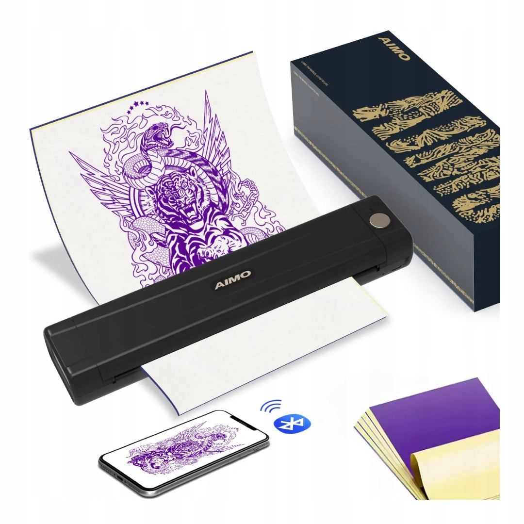 Portable printer A4 M08E-WS 203DPI tattoo bluetooth thermal decal EAN (GTIN) 5907743363339