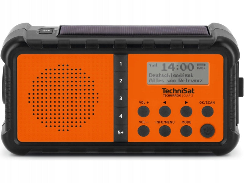 Portable radio TechniSat TECHNIRADIO SOLAR 2 DAB+ FM Crank Solar IPX4 Packaging status original