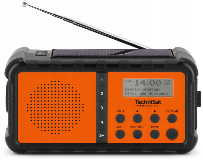 Portable radio TechniSat TECHNIRADIO SOLAR 2 DAB+ FM Crank Solar IPX4