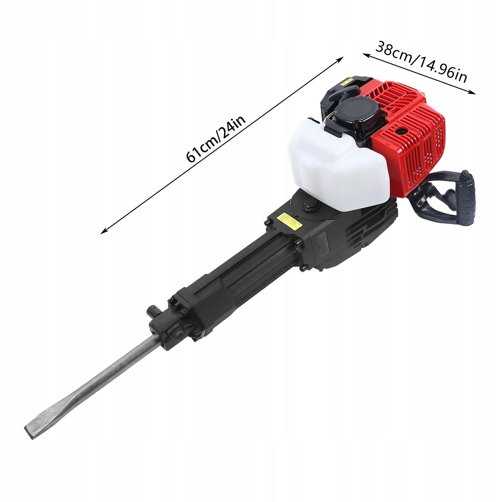 Portable rock drill crushing pick (one pointed and one flat) 1900W 52CC EAN (GTIN) 763114579144
