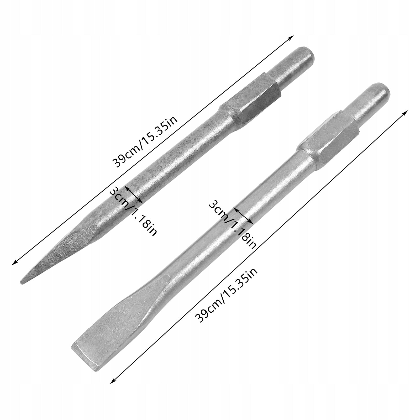 Portable rock drill crushing pick (one pointed and one flat) 1900W 52CC Manufacturer code wl9144