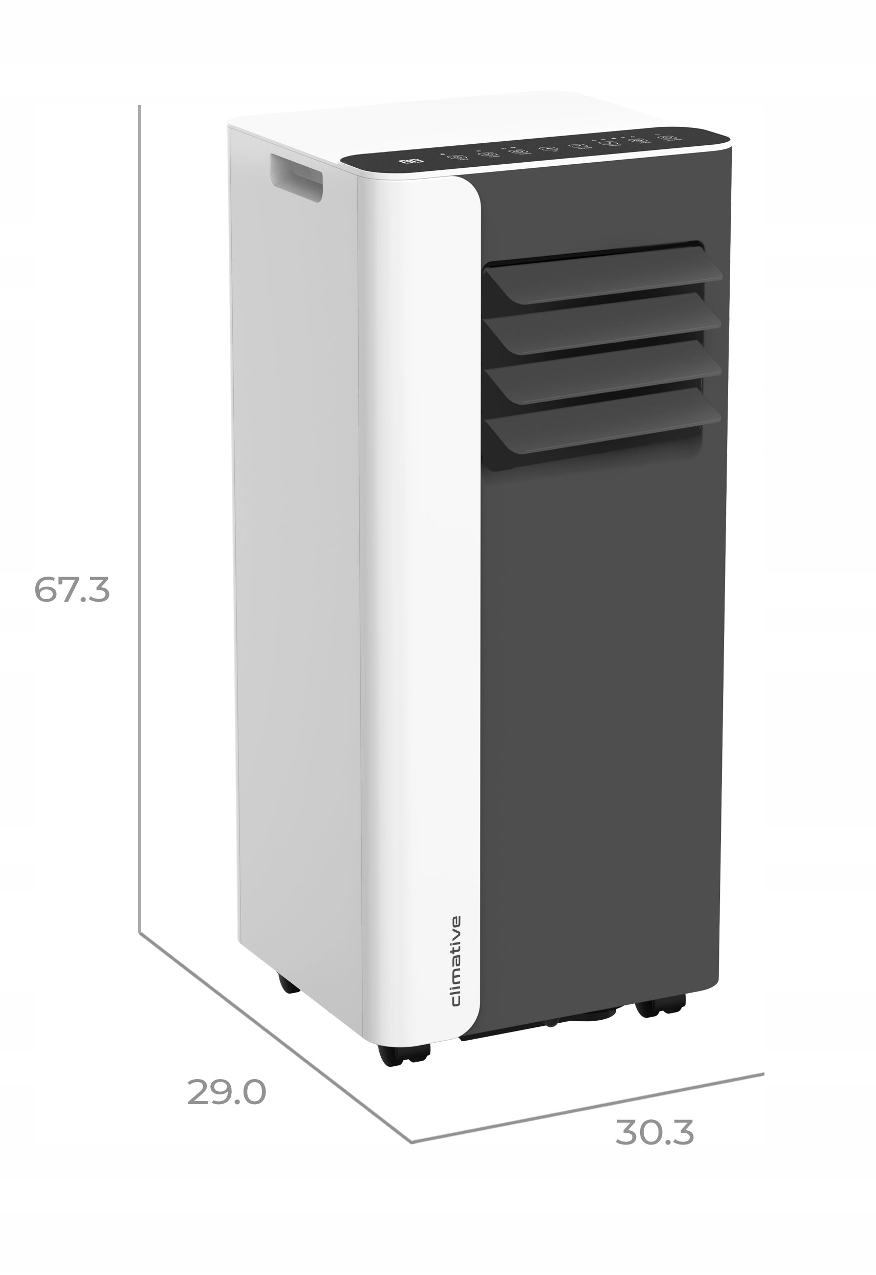 Portable room air conditioner MINI 2,6 kW small quiet WiFi 26 m2 gasket EAN (GTIN) 5905204696194