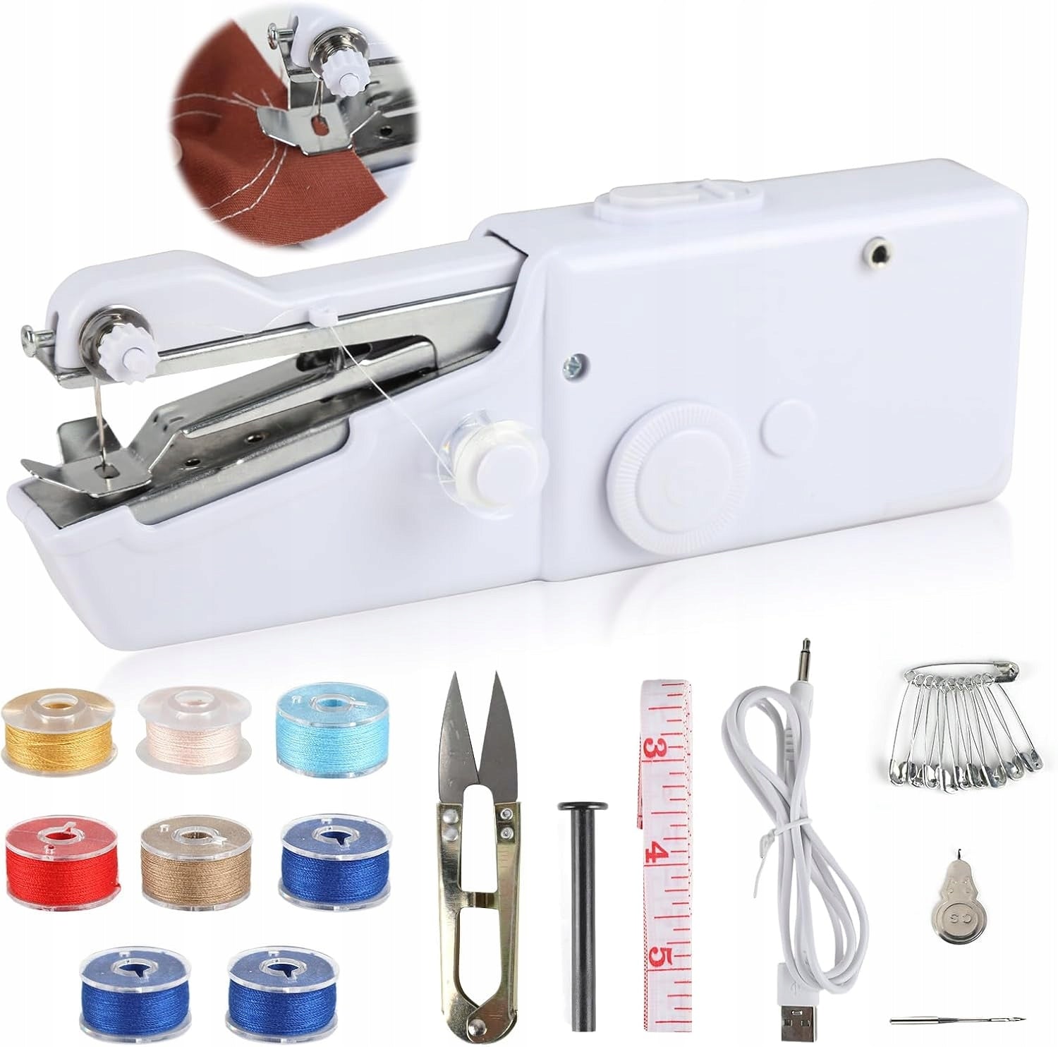 Portable sewing machine Mini Electric Hand Sewing Machine Accessories Packaging status original