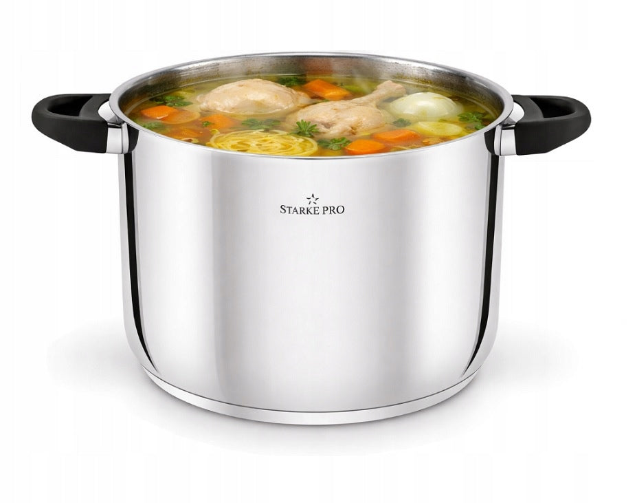 Pot 10,5 L, stainless steel with lid high, Strake Pro, Sante, Brand Starke Pro