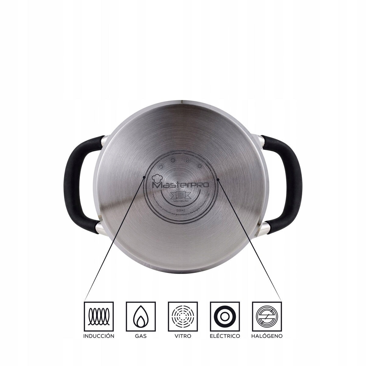 Pot 24cm with strong handle Bergner 3.5Induction , gas Manufacturer code SG-8057