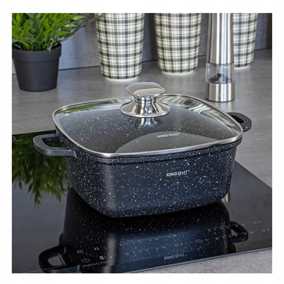 Pot 3,7 L GENTLEMAN 22x22cm Pan 1602 Brand Kinghoff