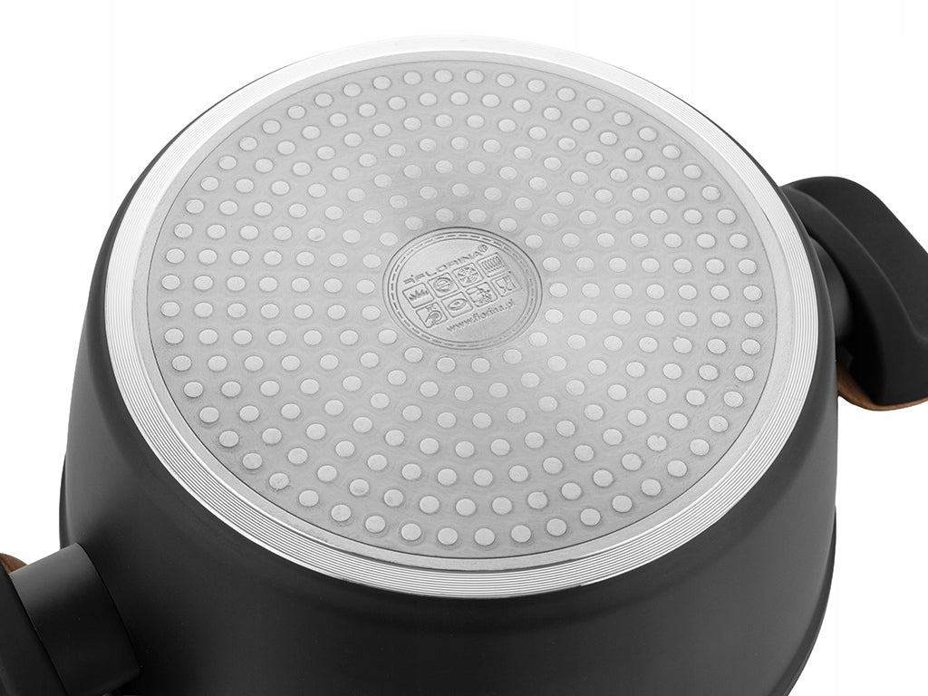 Pot Florina Palato 24 cm 4L aluminium with lid family light Brand Florina