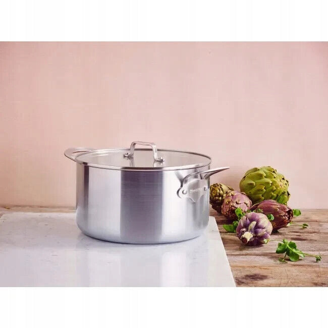 Pot Mauviel 1830 with lid 24 cm / 5,7 l CAN BE USED IN THE OVEN Packaging status original