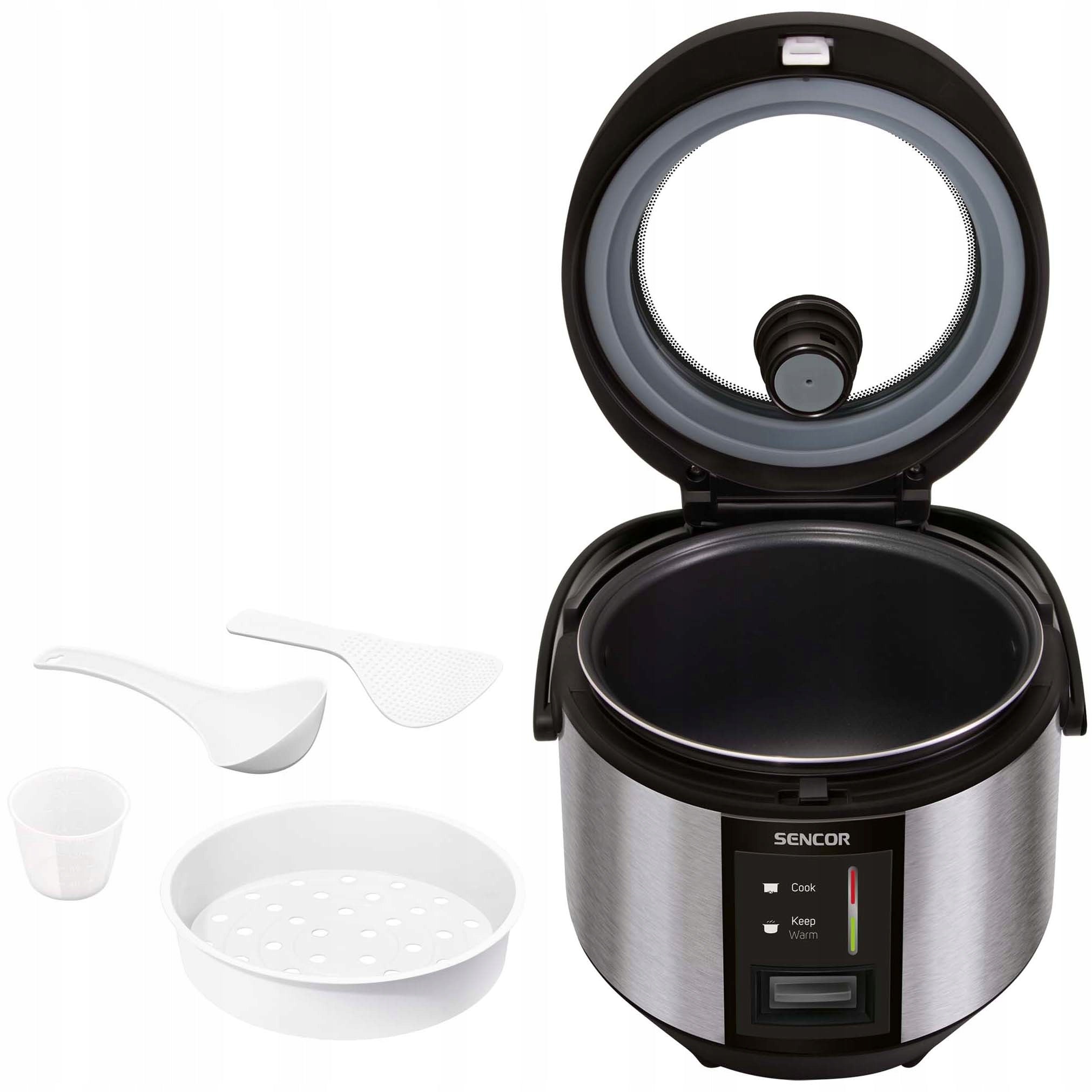 Pot Rise Cooker SENCOR SRM1890SS for cooking rice vegetables RICE COOKER 1.8L Brand Sencor