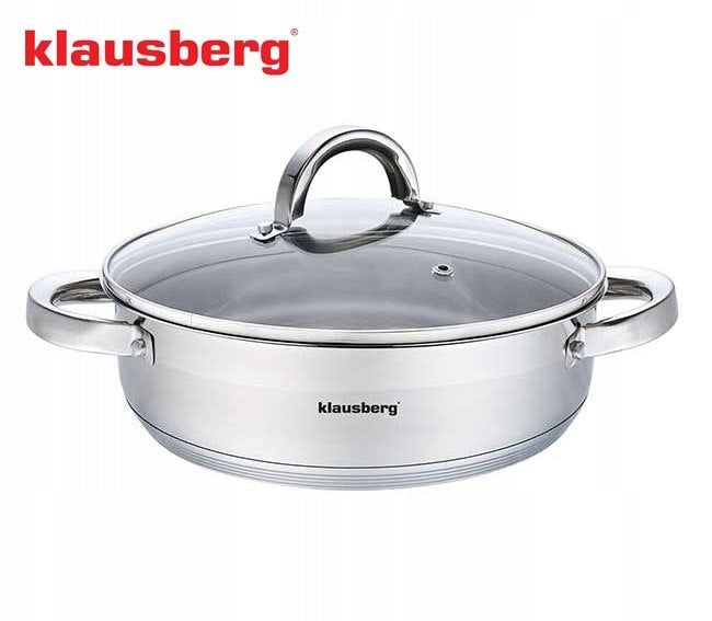 Pot low KLAUSBERG KB-7172 3,5L 24cm INDUCTION + lid Manufacturer code KB-7172