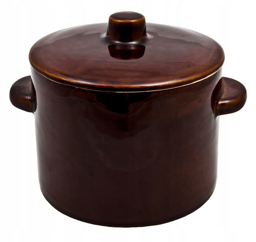 Pot with lid Q16 1,5l simple STONEWARE KRYSTYNKA