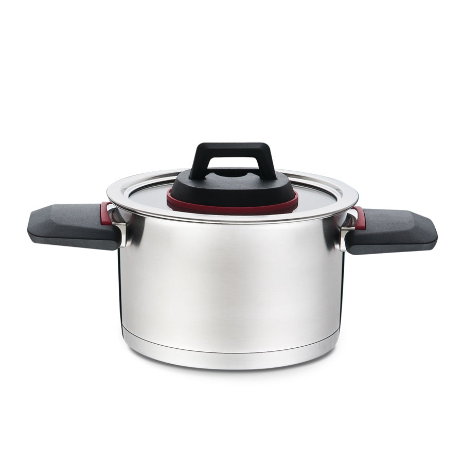 Pot with lid and folding handle induction 22cm 4,2l | Maestro MR-3530-22