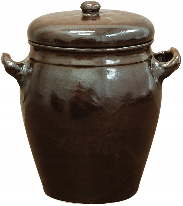 Pot with lid rustic stoneware 1,6 L BROWIN