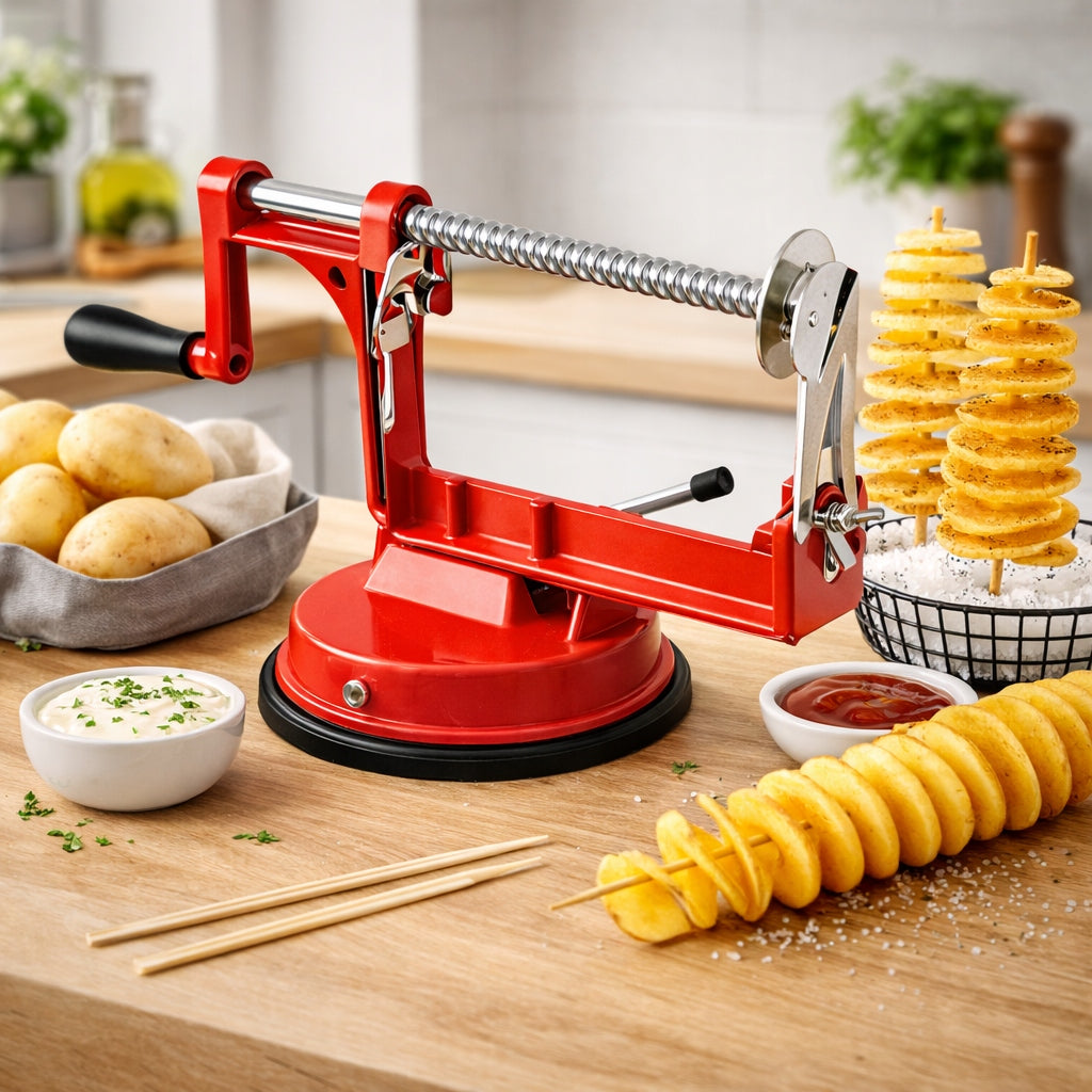 Potato Hand Machine Vegetable Spiral Fries Chips Slicer Brand no brand