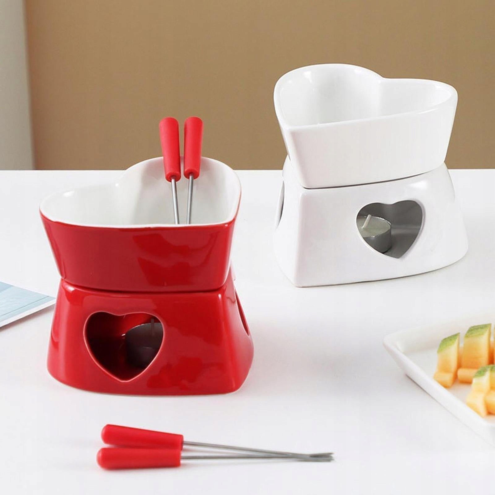 Pottery Fire Boiler Bowl Hot Pot Tealight Use Melting Pot with 4 White Packaging status original