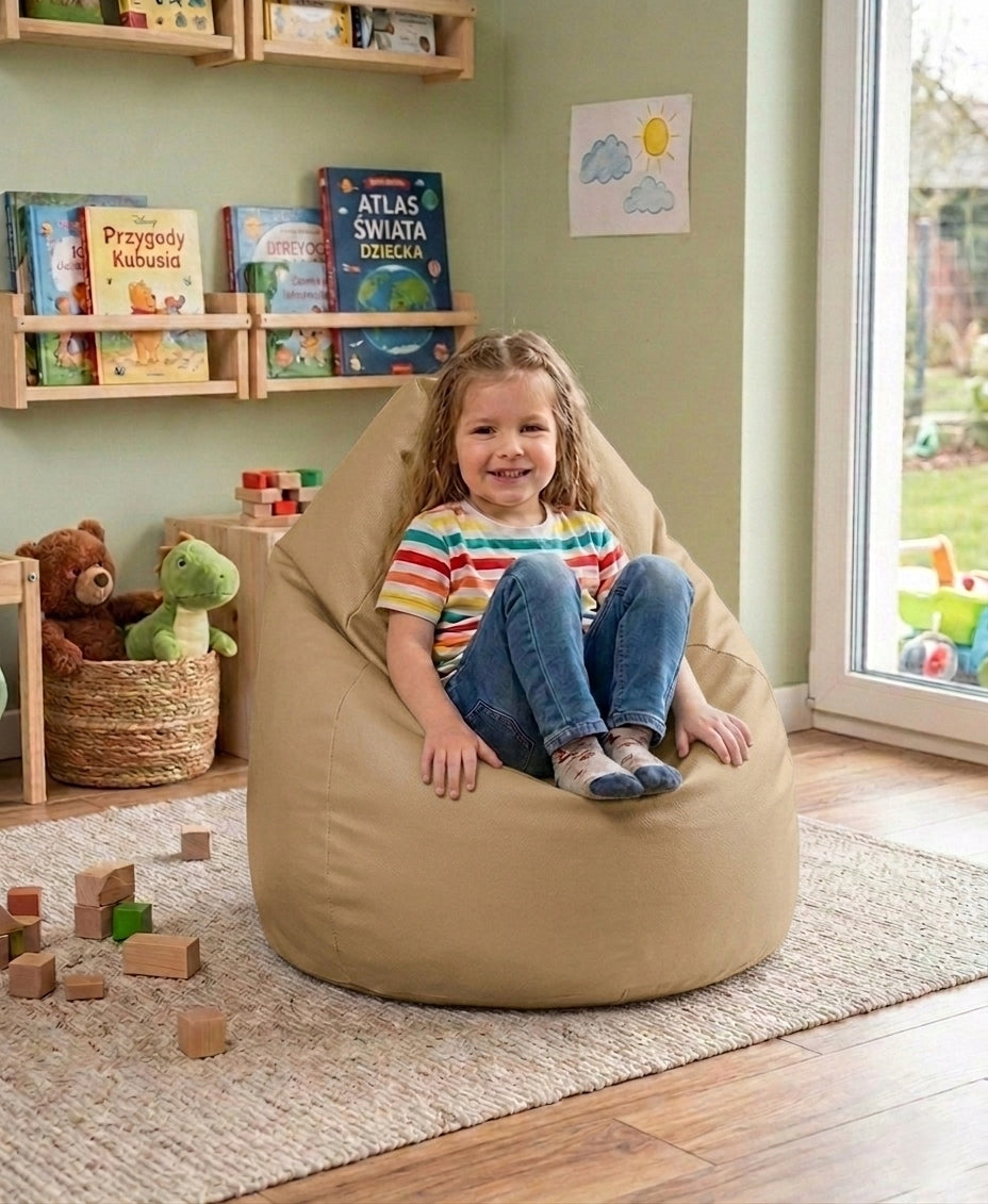 Pouf Sako Bag Mini Pouf Seat for Seating Eco-leather 60x50 cm Manufacturer code pufa worek sako mini granulat eps kulki