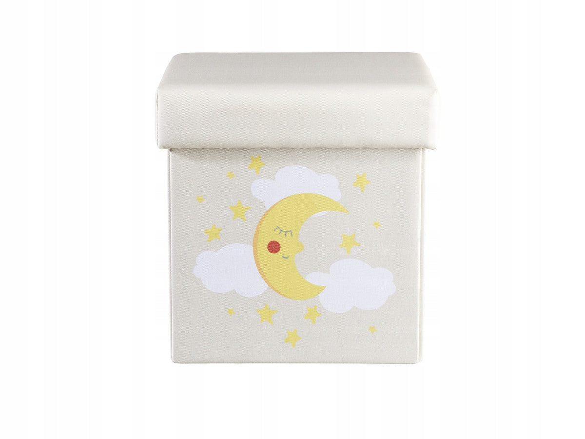 Pouf with storage Livarno Home graphite 18 L 30 x 30 x 30 cm