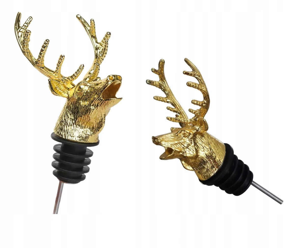 Pourer Deer Jager for alcohol – wine dispenser whisky olive cork COLORS Brand no brand