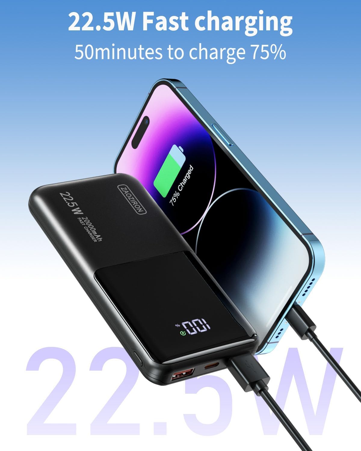 Power Bank 20000mAh 22.5W Brand no brand
