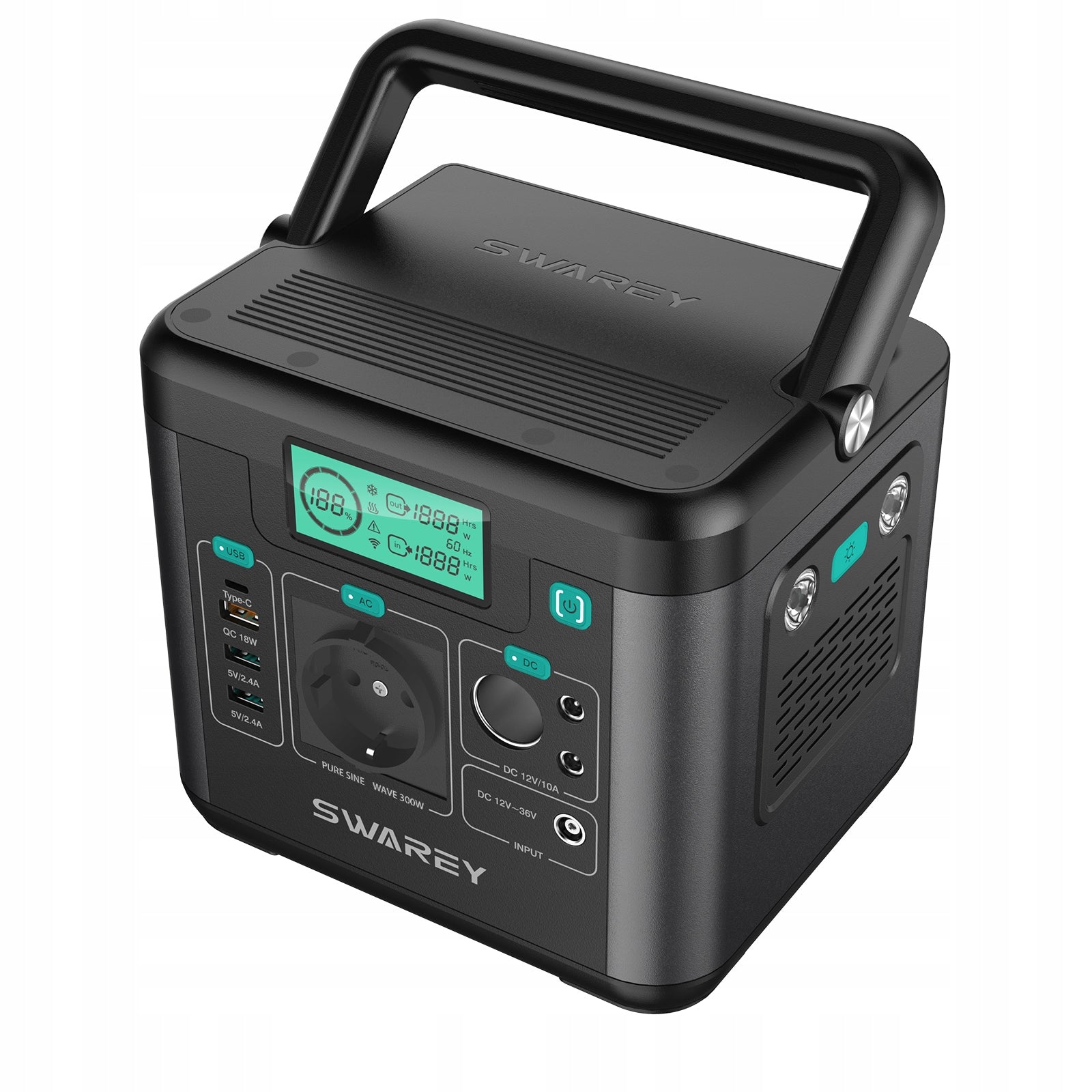 Power Bank 300W 60000mAh AC Output, PD 65 W USB-C Solar Generator Packaging status original