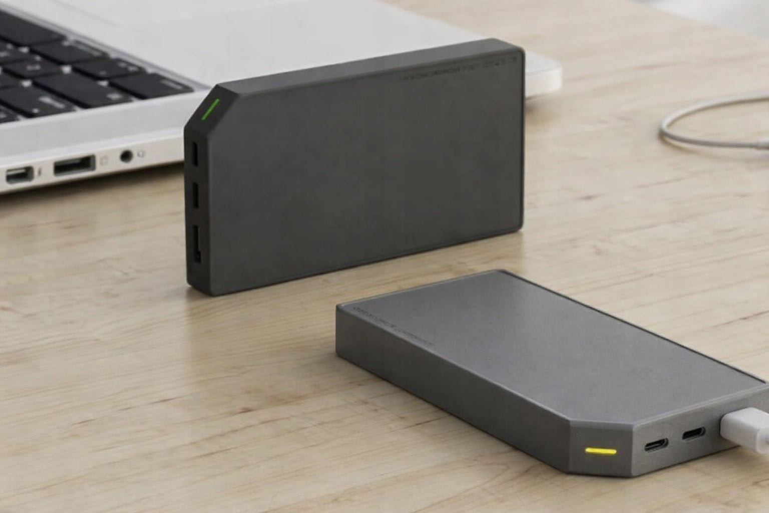 Power Bank 5V 2.4A Allocacoc Slim 10000mAh Gray Brand DesignNest